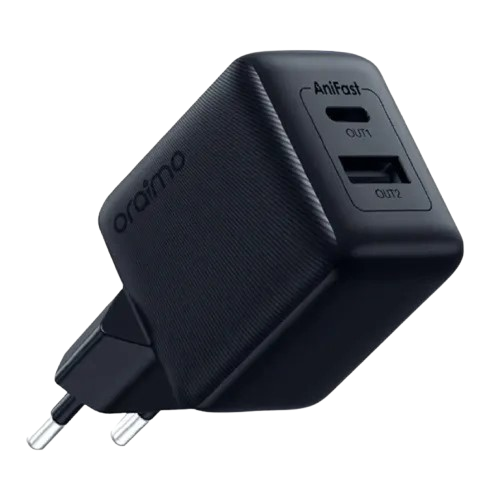 Oraimo Cannon Wall Charger (OCW-5183E+C53) – PD 18W 2-Port Fast Charging